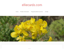 Tablet Screenshot of elliecards.com